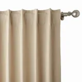 Geometric Print Polyester Linen Curtain Drapery CROWN