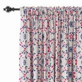 Floral Print Polyester Linen Curtain Drapery OPHELIA