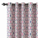 Floral Print Polyester Linen Curtain Drapery OPHELIA