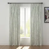 Nature Print Polyester Linen Curtain Drapery CASHMERE