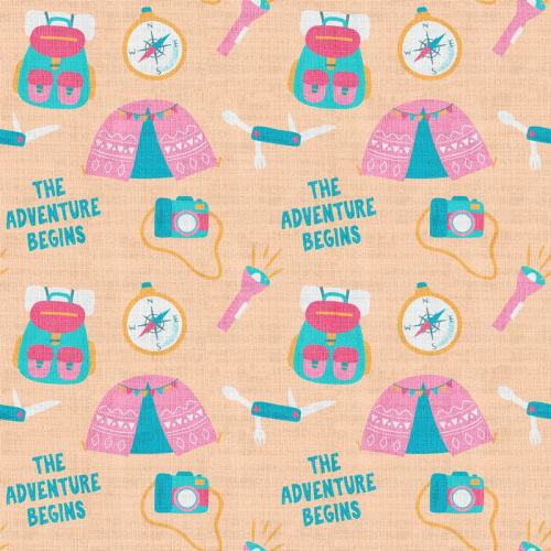 Kids Print Polyester Linen Curtain Drapery SILAS