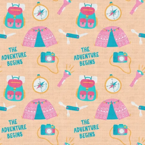 Kids Print Polyester Linen Curtain Drapery SILAS