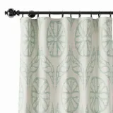 Nature Print Polyester Linen Curtain Drapery CASHMERE