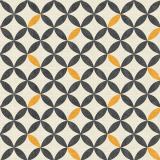 Geometric Print Polyester Linen Curtain Drapery SABRINA