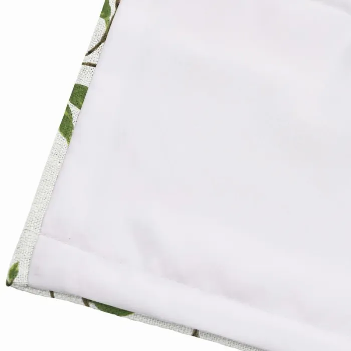 CORA Botanical Flower Print Polyester Cotton Roman Shade