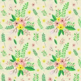 Nature Print Polyester Linen Curtain Drapery WIZARD