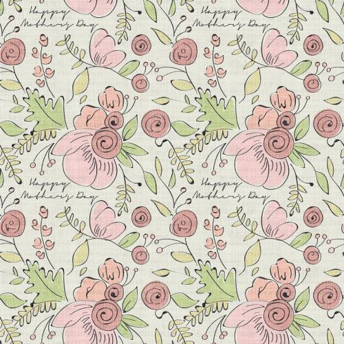 Floral Print Polyester Linen Curtain Drapery PIRATE