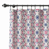 Floral Print Polyester Linen Curtain Drapery OPHELIA