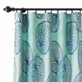 Abstract Print Polyester Linen Curtain Drapery THEODORE