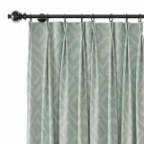 Geometric Print Polyester Linen Curtain Drapery ATELIER