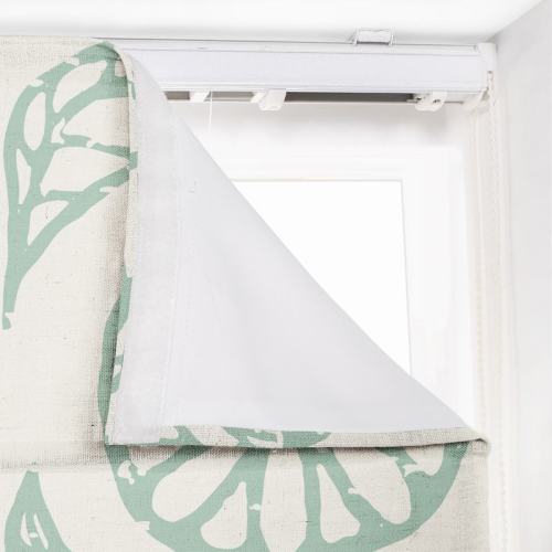 CASHMERE Nature Print Polyester Linen Roman Shade