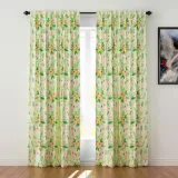 Nature Print Polyester Linen Curtain Drapery WIZARD