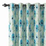 Floral Print Polyester Linen Curtain Drapery BENJIMAN