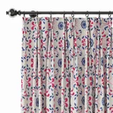 Floral Print Polyester Linen Curtain Drapery OPHELIA