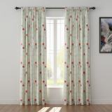 Abstract Print Polyester Linen Curtain Drapery PARROT