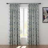 Paisleys Print Polyester Linen Curtain Drapery DMAIOSH