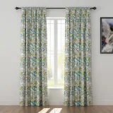 Paisleys Print Polyester Linen Curtain Drapery ATLAS