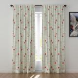 Abstract Print Polyester Linen Curtain Drapery PARROT
