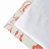 Floral Print Polyester Linen Curtain Drapery ELK