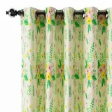Nature Print Polyester Linen Curtain Drapery WIZARD