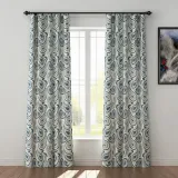 Paisleys Print Polyester Linen Curtain Drapery DMAIOSH
