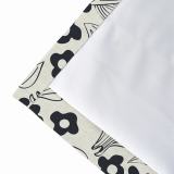 Floral Print Polyester Linen Curtain Drapery BAHAZHA