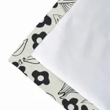Floral Print Polyester Linen Curtain Drapery BAHAZHA