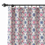 Floral Print Polyester Linen Curtain Drapery OPHELIA