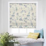 LUNA Rural Pastoral Print Polyester Cotton Roman Shade