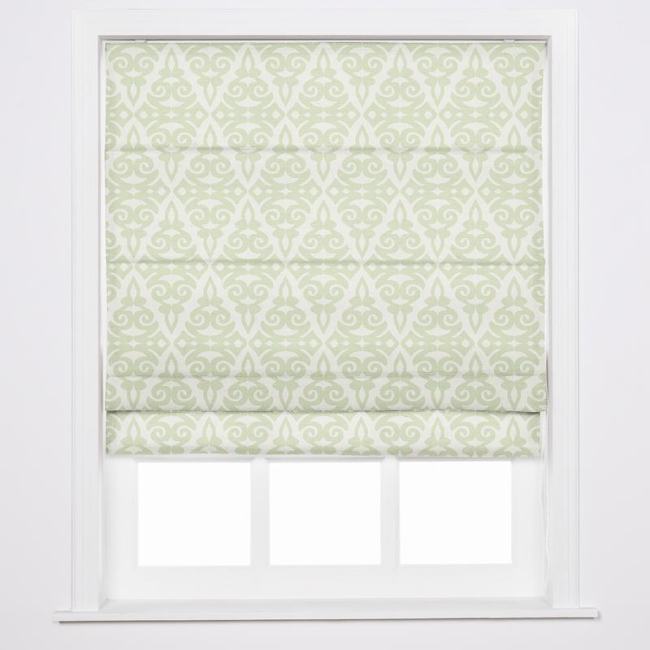 EMPORIO Geometric Print Polyester Linen Roman Shade