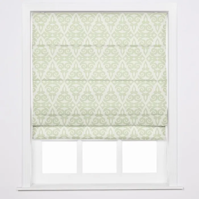 EMPORIO Geometric Print Polyester Linen Roman Shade