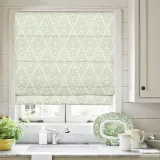 EMPORIO Geometric Print Polyester Linen Roman Shade