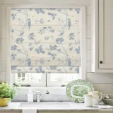 LUNA Rural Pastoral Print Polyester Cotton Roman Shade