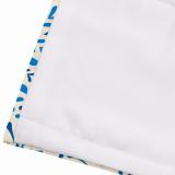 ARIEL Paisley Print Polyester Linen Roman Shade