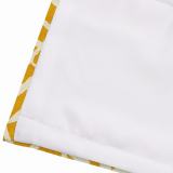 CANDICE Nature Print Polyester Linen Roman Shade