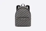 Rider Backpack Beige and Black Dior Oblique Jacquard