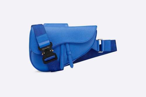 Saddle Bag Blue Grained Calfskin