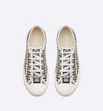 Walk'n'Dior Sneaker Black and White Houndstooth Embroidered Canvas