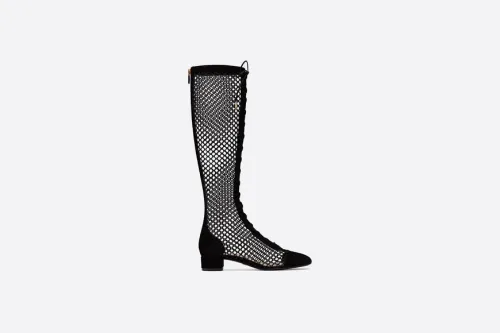 Naughtily-D Ankle Boot Black Suede Calfskin