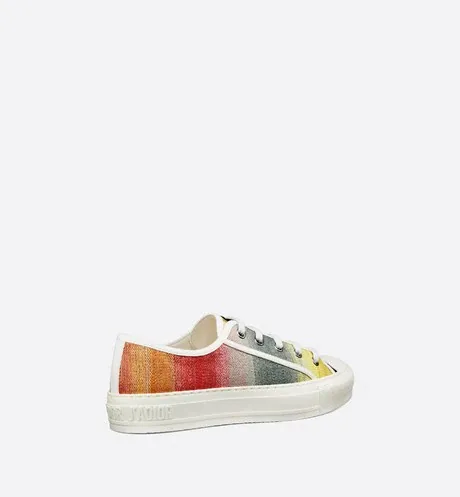 Walk'n'Dior Sneaker Multicolor Gradient Embroidered Cotton