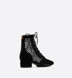 Naughtily-D Ankle Boot Black Suede Calfskin