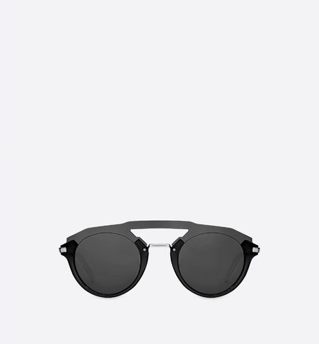DiorFuturistic Black Pilot Sunglasses
