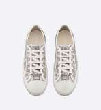 Walk'n'Dior Sneaker Gray Dior Oblique Embroidered Cotton
