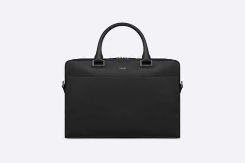Briefcase Black Grained Calfskin