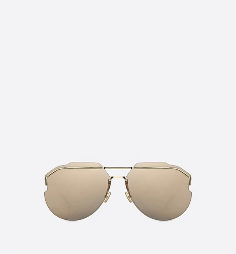 AnDiorid Gold-Mirrored Pilot Sunglasses