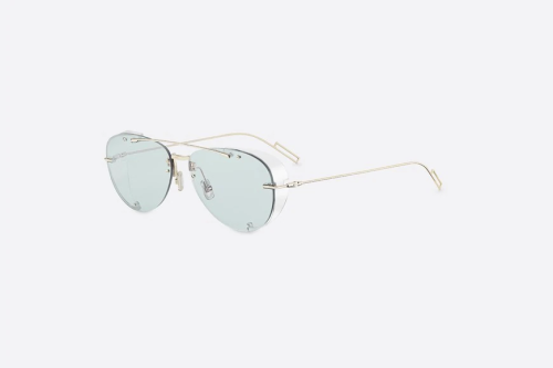 DiorChroma1 Light Blue Pilot Sunglasses