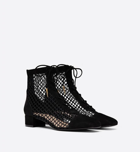Naughtily-D Ankle Boot Black Suede Calfskin