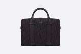 Briefcase Black Dior Oblique Jacquard