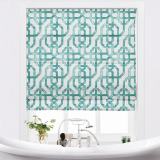 THEA Lattice Print Polyester Cotton Roman Shade