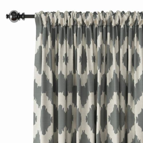 Geometric Print Polyester Linen Curtain Drapery HENRY
